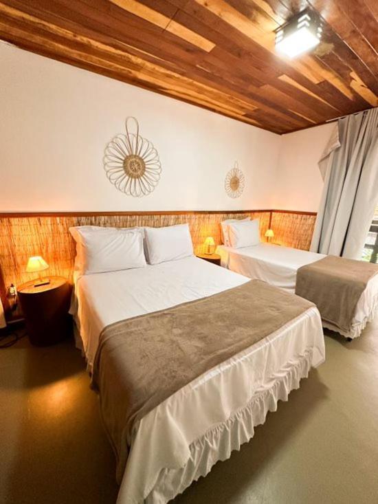 Parador 7 Bangalo, Praia Do Parracho, 1,0 Km Da Rua Mucuge Porto Seguro Buitenkant foto